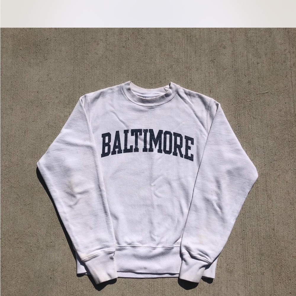 Baltimore White Men's Sweater